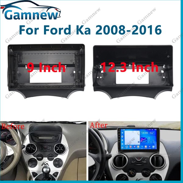 9 Inch 12.3 Inch Car Frame Fascia Canbus Box Adapter Android Radio Dash Panel Kit For Ford Ka 2008-2016