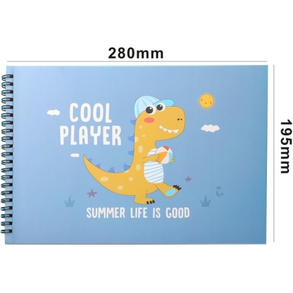 Papier spécial épais avec Graffiti vierge pour enfants, carnet de croquis d'art d'images, papeterie de dessin animé