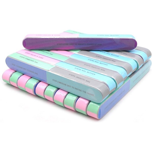 7 Sides Nail Buffers Files Professional Polisher For Nail Art Manicure Polishing Block Buffing Accessories Cream Tools