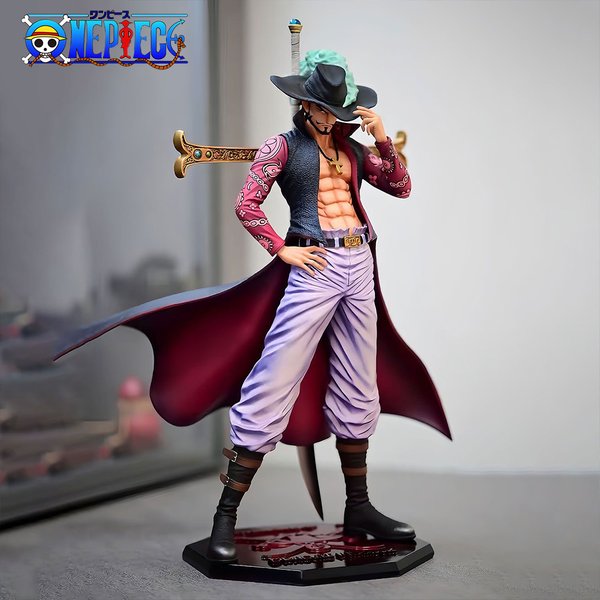 30 cm/11,81 in Anime One Piece Figur Dracule Mihawk Action-figuren Pvc Statue Desktop Ornamen Sammlung Modell Spielzeug geschenke