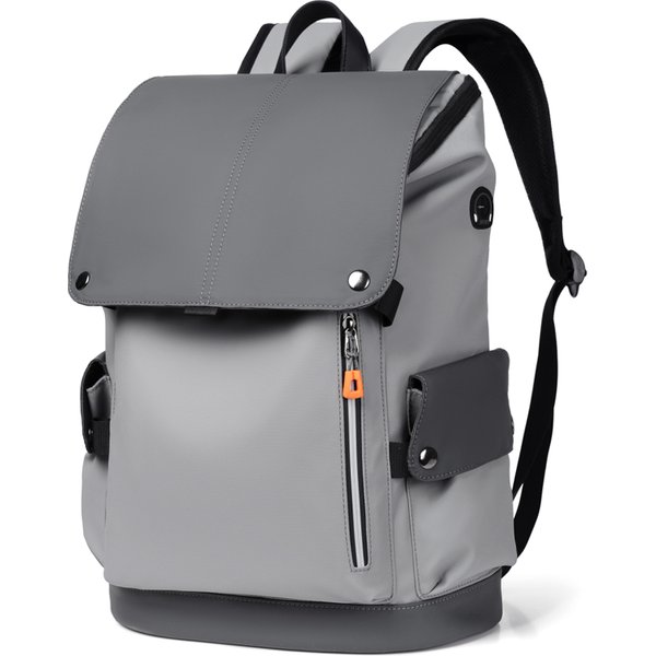Haute qualité en cuir PU étanche hommes sac à dos pour ordinateur portable grand ordinateur sac à dos pour affaires urbain homme sac à dos USB charge
