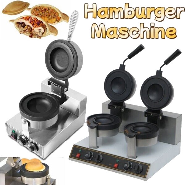 Elektrische Eis Waffel Maschine UFO Burger Maker 1200W Hamburg Gelato Panini Presse Maschine Sandwich Presse Maker Pfannkuchen Maschine