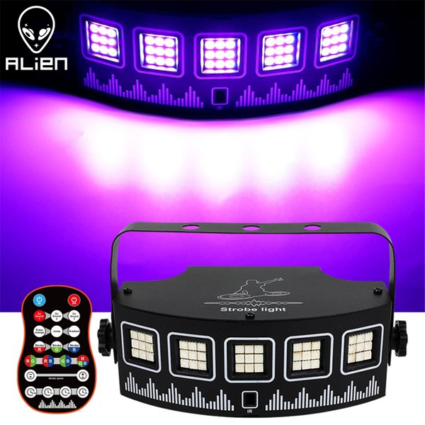 ALIEN LED RGB Disco DJ lumière stroboscopique fête vacances noël musique Club Bar son activé Flash dégradé effet d'éclairage de scène