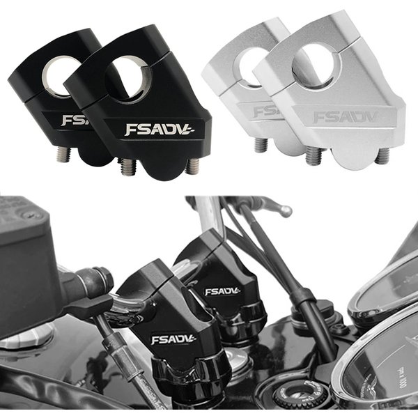 1 para motocykl uniwersalna kierownica Riser uchwyt do montażu na kierownicy zacisk uniwersalny 28mm 1 1/8 "22mm 7/8" dla Honda BMW YAMAHA Suzuki