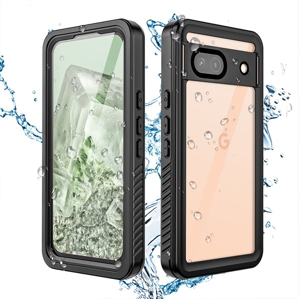 Wasserdichte IP68-Schutzhülle für Google 8A Pixel 9 10A 11 ProXL Transparente PC-Rückabdeckung 360° Vollschutz mit Sturzfestigkeit