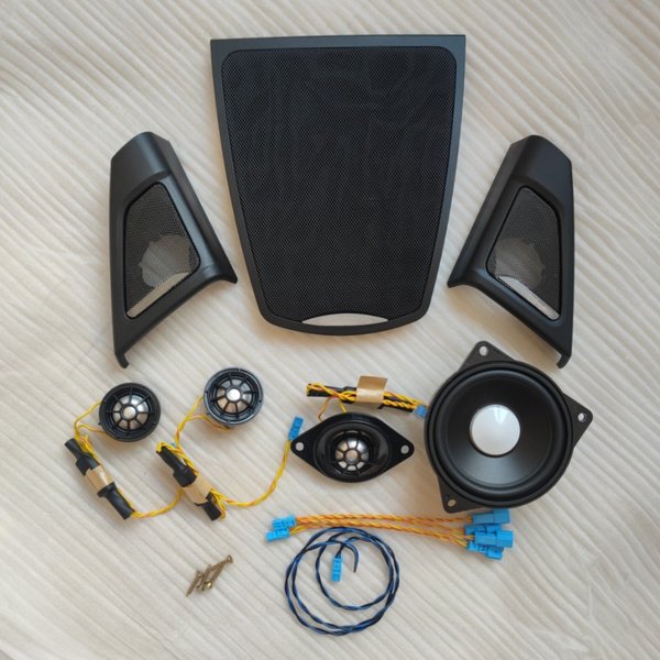 For BMW F10 F11 5 Series Car Horn Loudspeaker Cover Power Amplifier Tweeter Midrange Subwoofer Speakers