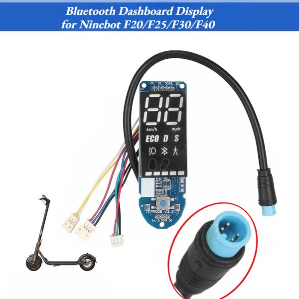 Bluetooth Dashboard Display for Ninebot F20/F25/F30/F40 Series Digital Instrument Board, Smart Scooter Circuit Board Replacement