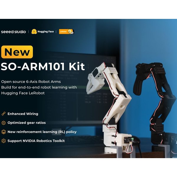 Für LeRobot Hugging Face SO-ARM101 Pro Kostengünstiger KI-Arm Servomotor-Bausatz DIY KI-Robotik-Arm, Open Source, Ohne 3D-Teile