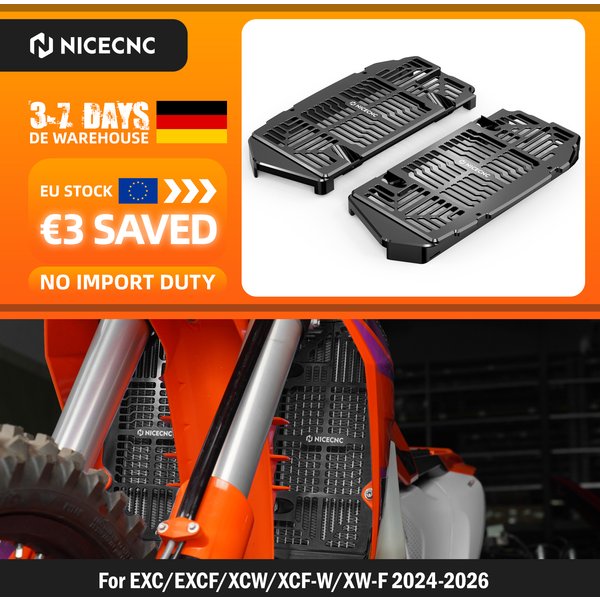 (EU-LAGER) Für KTM EXC 300 EXCF 350 SXF 450 Für Husqvarna TE 300 TE 250 GasGas EC 300 2024 2025 2026 Kühler-Schutzgitter