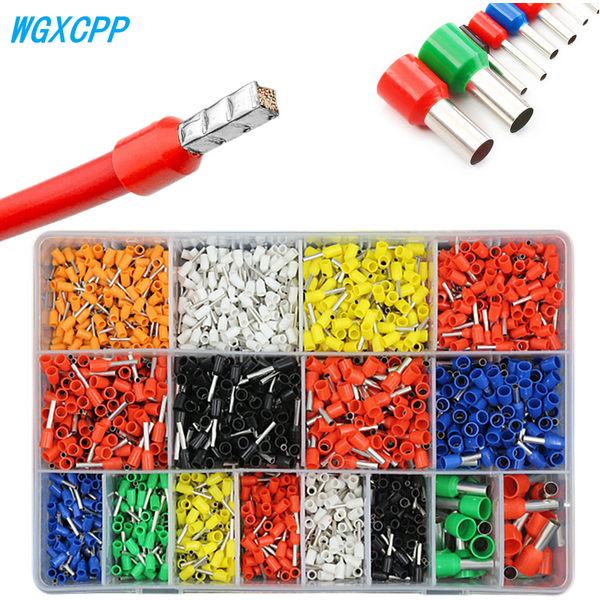 400–2120 Stück Box, VE-Rohr-Crimp-Anschlüsse, drahtisolierter Terminator, Block-Kabel-Endverbinder, elektrischer Rohranschluss