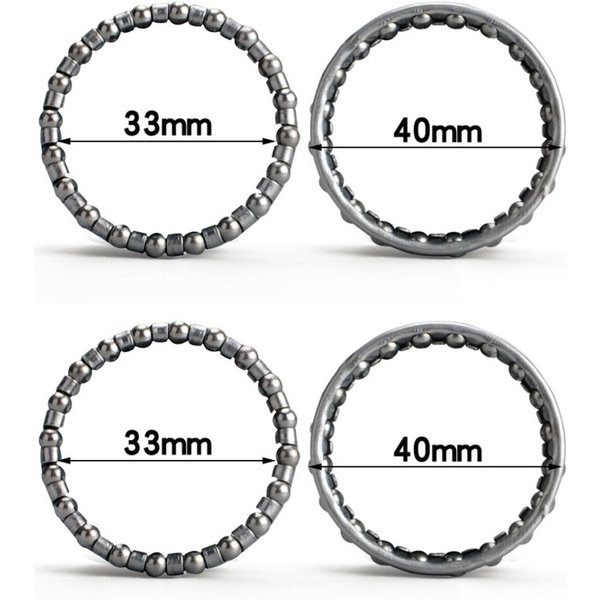 4 Pcs 40mm Bicycle Bike Headset Balls Caged Ball Bearing Race Cycling Bearing Set Bicycle Repair Cycling Accessories
