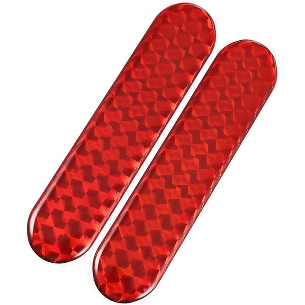 Autocollant pour roue de voiture, sourcil pour bord de porte, bande réfléchissante rouge/jaune/bleu, avertissement de sécurité universel 2 *