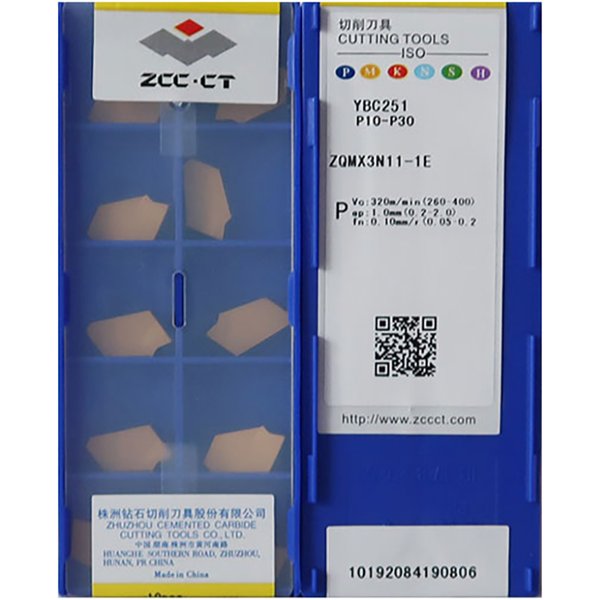 100% Original ZQMX ZQMX6N11 ZQMX5N11 ZQMX4N11 ZQMX3N11 1E YBG302 CNC Holder Grooving Tool Carbide Inserts