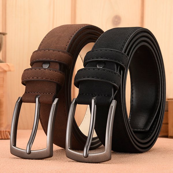 Herren-Wildledergürtel, Retro-Trend, Legierungsschnalle, Herrengürtel, große Größe, echter High-End-Gürtel, Geschenk für Freund und Papa