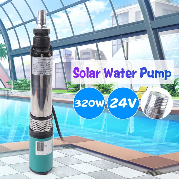 Pompe agricole électrique 320W 24V, pompe à eau submersible pour puits profond