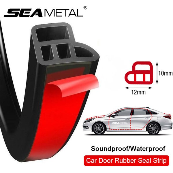 SEAMETAL bande d'étanchéité de porte de voiture en caoutchouc Double couche protecteur d'étanchéité insonorisé bandes météo imperméables pour coffre de capot de porte de voiture