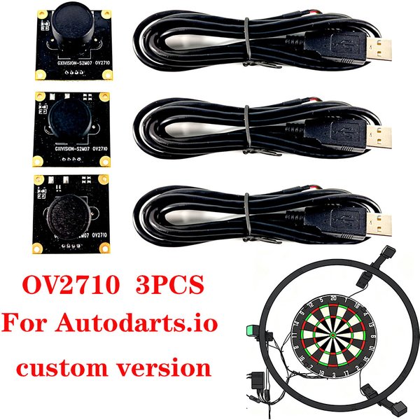 Autodarts Cam OV2710 3PCS GXIVISION 2MP 1080P 30fps 100 Grad Objektiv Industrielles USB-Kameramodul