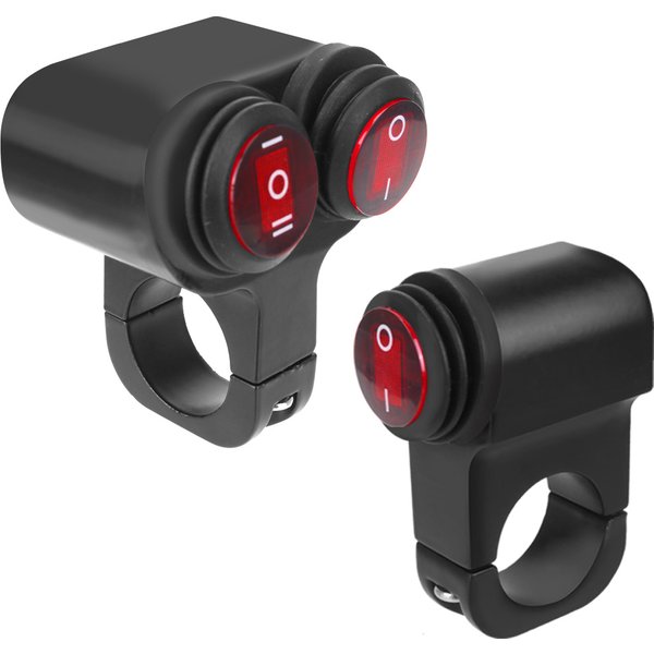 Joli marche/arrêt pour guidon de moto, lumière de sauna, interrupteurs d'éclairage en alliage, 12V, étanche