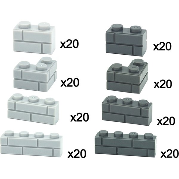 Blocs DE Construction BRICOLAGE Mur Chiffres Briques 1x2 1x3 1x4 L Points Éducatif Créatif Construction Brique Taille Compatible Petites Briques