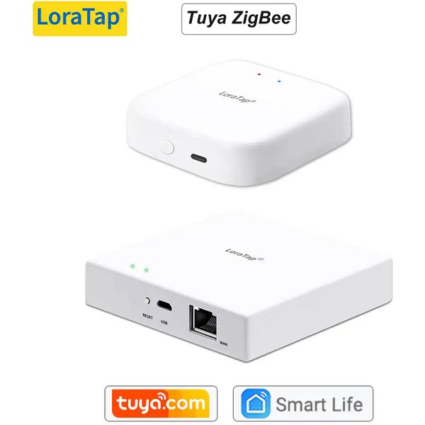 LoraTap Tuya multi-mode WiFi ZigBee 3.0 Bluetooth maille passerelle Hub pont sans fil et filaire Smart Life App télécommande