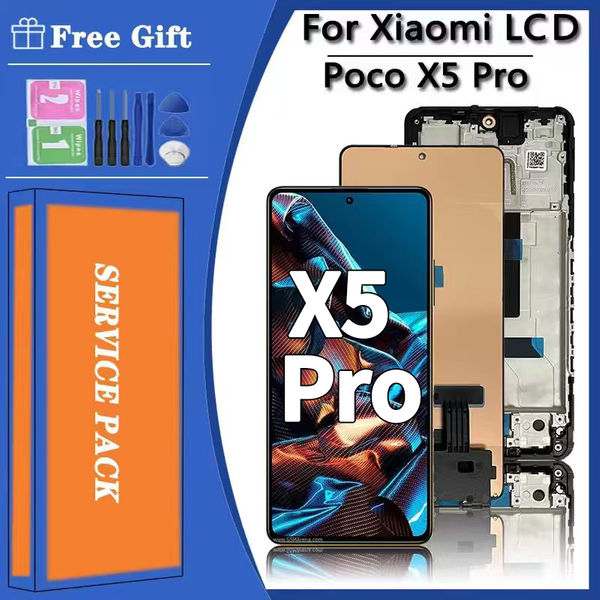 6,67 Zoll AMOLED für Xiaomi Poco X5 Pro LCD 22101320G, 22101320I Display-Bildschirm-Digitizer-Baugruppe für Poco X5 Pro LCD-Rahmen