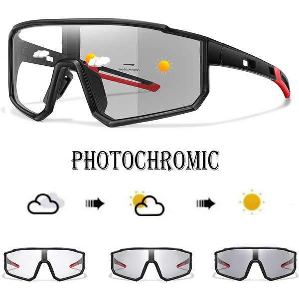 Marque de mode hommes femmes vélo lunettes photochromiques vtt vélo pêche course cyclisme sport lunettes de soleil lunettes confortables