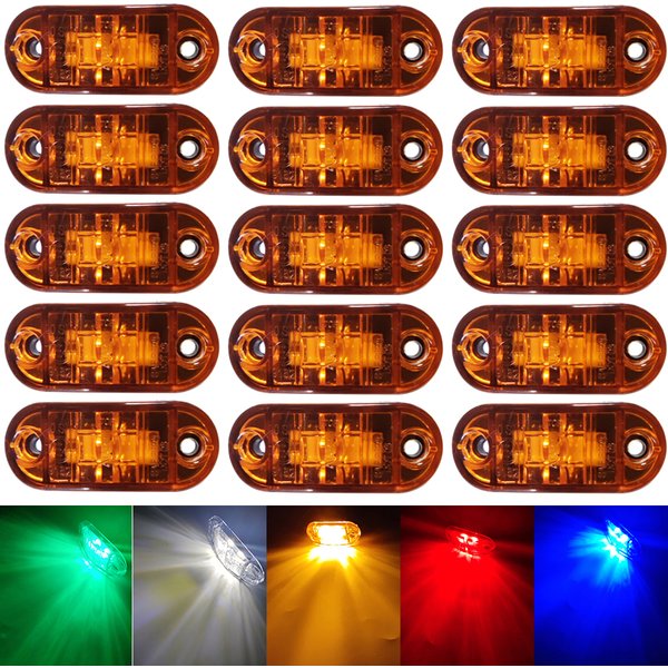 20/10PCS12V 24V feux de position latéraux LED avant arrière indicateur de dégagement lampe camion accessoire pour Scania remorque BUS Van caravane