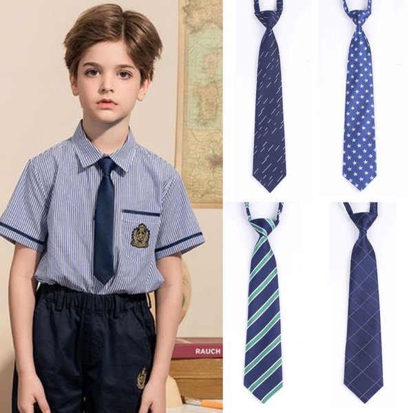 6-7 cm/32 cm cravate enfant enfants dessin animé soie créativité cadeaux amusants hommes dame étudiant filles chemise coréenne Gravatas cravate en caoutchouc