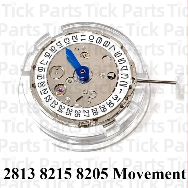 Neues hochwertiges chinesisches Perlenwerk 2813 8215 8205, Einzelkalender, automatisches mechanisches Uhrwerk, rotes Rad, Uhrenzubehör