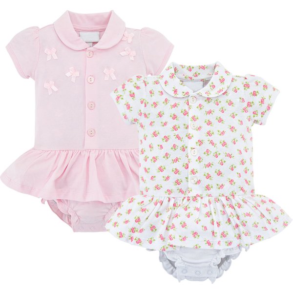 Baby Bodysuit Summer Short Sleeve Sleeve Cotton Cartoon Printed Newborn Jumpsuit Infant Toddler Clothing