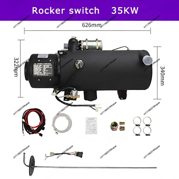 Chauffe-eau diesel 35 kW pour parking de voitures, préchauffeur de moteur 24 V/12 V, chaudière de préchauffage diesel pour camions
