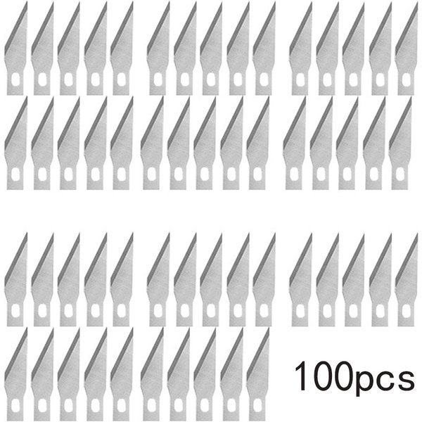 50/100pcs Knife DIY Wood Carving Fruit Food Craft Sculpture Cutting Tool Metal Engraving Blades Knifes Wood Carving Disc