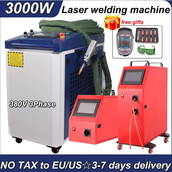 Raycus 3000W 4-in-1 Faserlaser-Schweiß-/Reinigungsmaschine & 2-Kanal-Zuführgerät