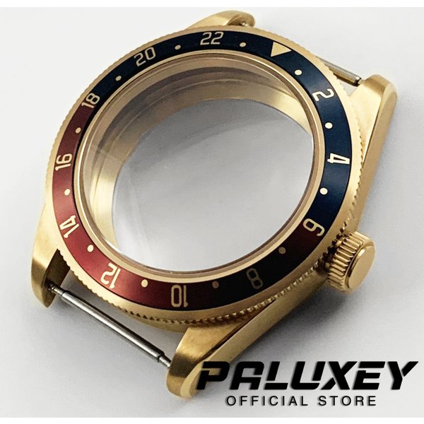 39MM 20ATM Wasserdichtes Gewölbtes Saphirglas Roségold Uhrengehäuse Passend für NH34 NH35 NH36 NH38 ETA 2824 PT5000 Uhrwerk