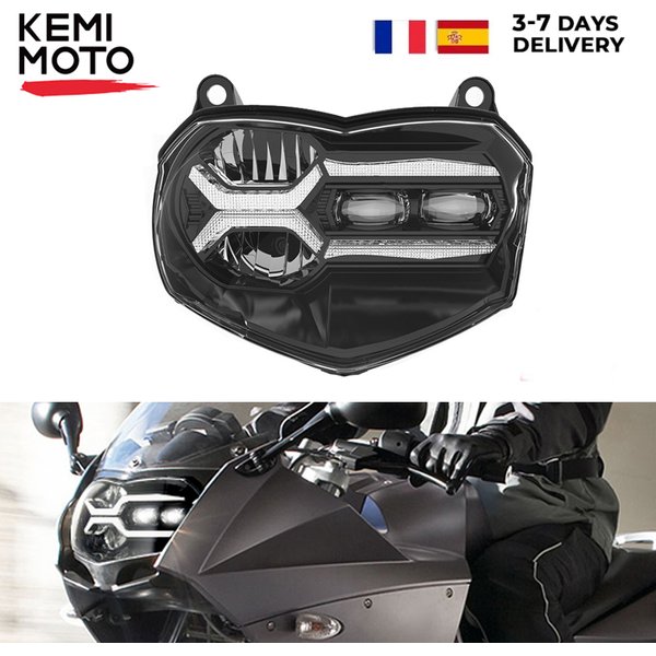 KEMIMOTO E24 Upgrade LED-Scheinwerfer für F800ST 2006-2012 F800GT 2011-2019 Motorrad-Scheinwerferbaugruppen für BMW F800 ST 2006-2012 F800S F 800GT 2011 2012 2013 2014 2015 2016 2017 2018 2019