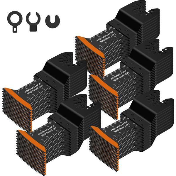 10/50Pcs Oscillating Saw Blades 44MM Multitool Blades Sharp Oscillating Saw Blades Fast Cutting Wood PVC Cutter Saw Blades