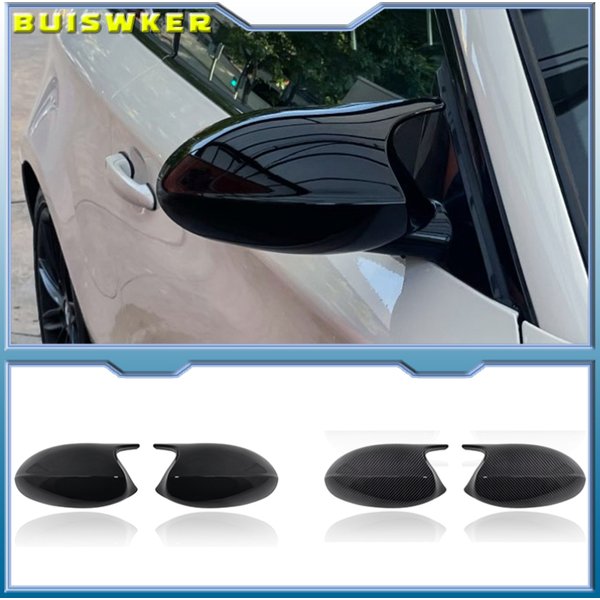 2xSpiegel Abdeckung E90 Auto Seite Tür Rück Seite Spiegel Abdeckung Kappe Für BMW E90 E91 2005-2007 E92 E93 2006-2009 M3 Stil E80 E81 E87