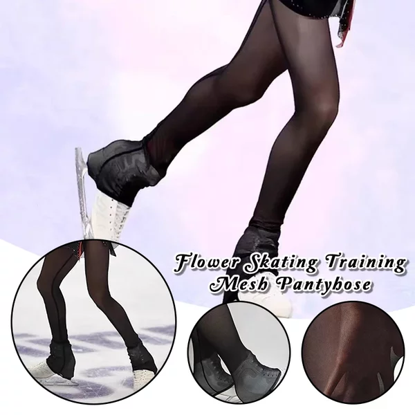 Atmungsaktive, dehnbare Eiskunstlauf-Strumpfhosen, Over-the-Boot Eiskunstlauf-Socken für Kinder und Erwachsene, Training, Wettkampf, Aufführung