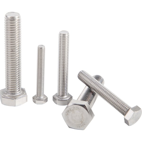 M3 M4 M5 M6 M8 M10 M12 M14 M16 A2-70 304 Stainless Steel Metric Thread DIN933 Hex Bolt External Hexagon Head Screw L=6-100mm