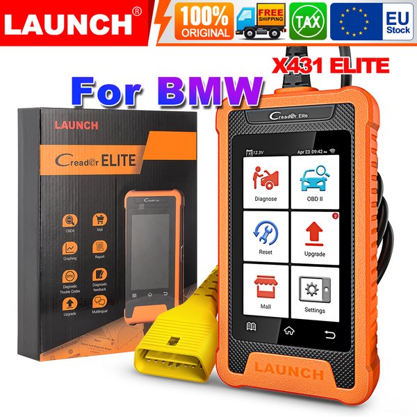 2026 Neuer LAUNCH X431 ELITE für BMW Auto OBD2 Scanner Bidirektionales Diagnosegerät Alle Systeme ECU-Codierung Kostenlose Updates