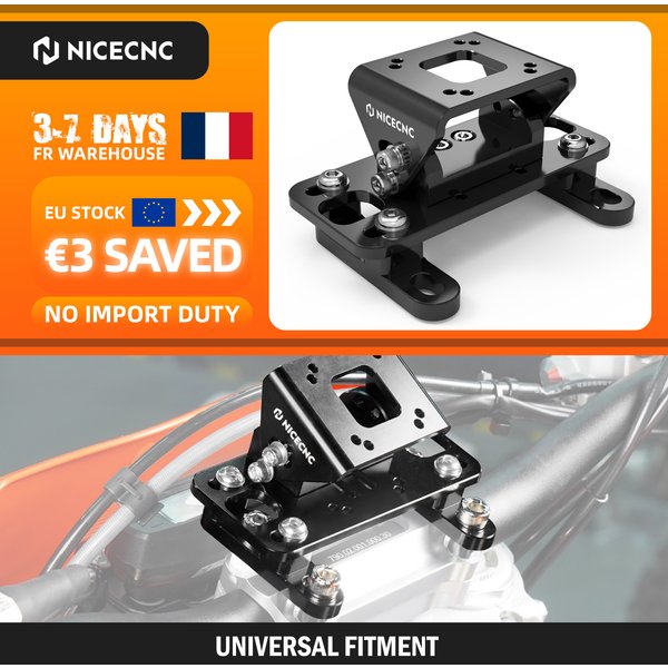 Für KTM EXC 300 EXCF 350 SXF 450 Für Husqvarna TE 300 GasGas EC 300 Beta RR 300 Honda Yamaha Suzuki Kawasaki Sherco Universelle Verstellbare GPS-Halterung