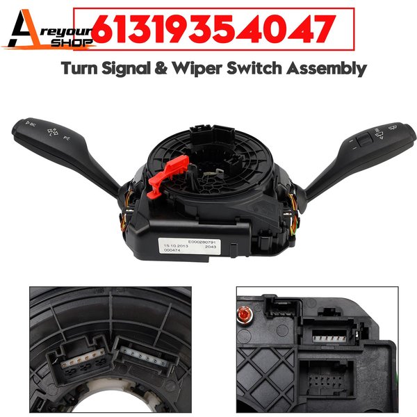 Areyourshop 61319354047 Blinker- und Wischerschalter-Einheit für BMW F07 F10 F12 F13 F06