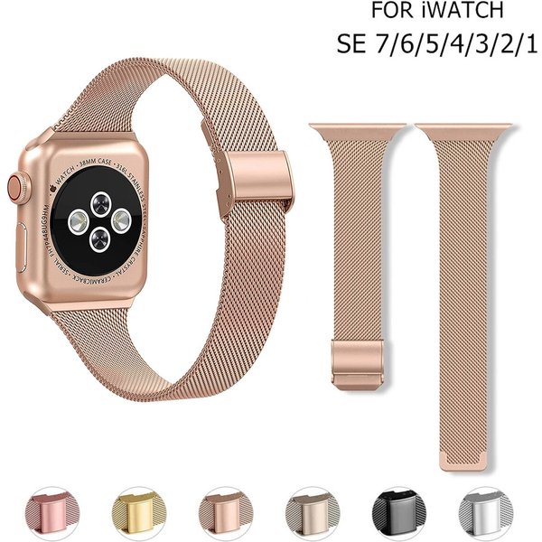 Strap For Apple Watch Band 45mm 41 44 40 46 42 38 49mm Stainless Steel Bracelet IWatch Series SE 12 11 10 9 8 7 6 5 4 Ultra 2 3