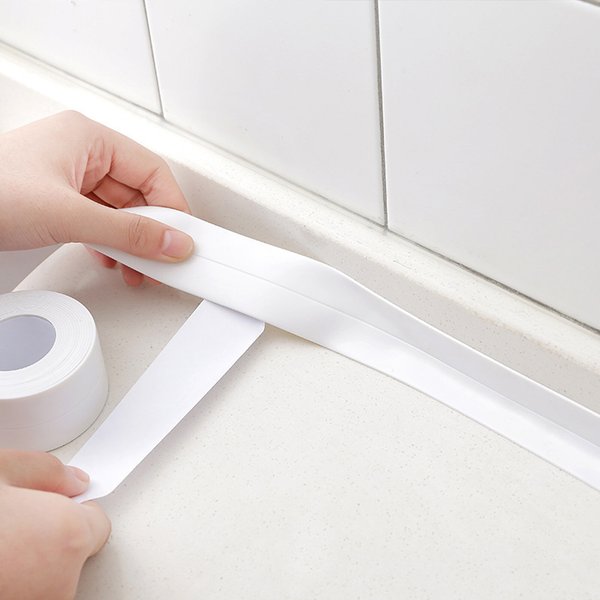 Badezimmer-Dichtungsband, selbstklebend, ölbeständig, für Küchenspüle, Dichtungsstreifen, PVC, wasserdicht, für Dusche, Wandaufkleber für Toilettenecke