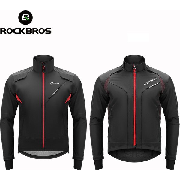 ROCKBROS Zimowe Kurtki Rowerowe Męskie Damskie Wiatroodporne Ciepłe Koszulki Rowerowe Odblaskowe Wodoodporne Kurtki Rowerowe Bluzy Płaszcze