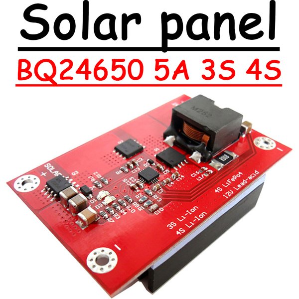 Contrôleur de panneau solaire MPPT BQ24650 5A Buck 3S 4S 11.1V 12V pour batteries Li-ion LifePo4, carte de charge de batterie au lithium 18V, chargeur solaire