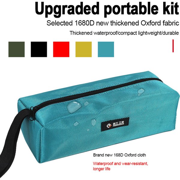 Hand Tool Bag Oxford Canvas Waterproof Storage Tool Bag Screws Nails Drill Bit Metal Parts Organizer Bag Portable Zipper Pouch