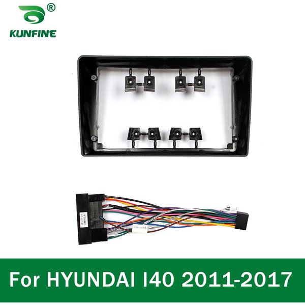 Car GPS Navigation Stereo For HYUNDAI I40 2011 -2017 Radio Fascias Panel Frame Fit 2Din 9 Inch In Dash Headunit Screen