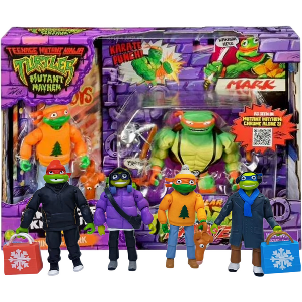 Teenage Mutant Ninja Turtles Tubular Tortoise Karate Warriors Mikey & Mark Action Figure Raphael Michelangelo Figures Toys Gifts