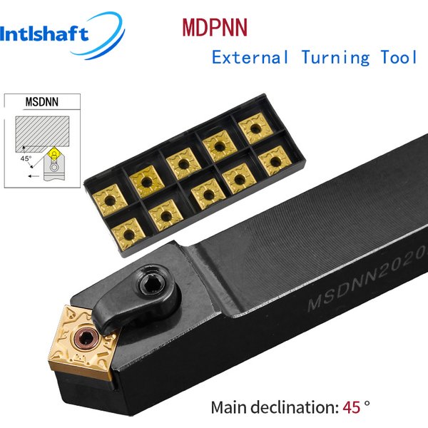 MSDNN2020K12 MSDNN1616H12 MSDNN2525M12 External Turning Tool Holder SNMG12 Carbide Inserts MSDNN Lathe Cutting Machine Tools Set